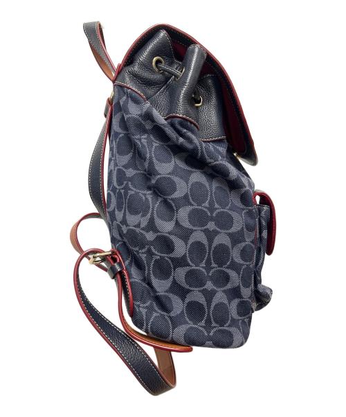 COACH（コーチ）COACH (コーチ) シグネチャー　リュック インディゴの古着・服飾アイテム