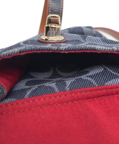 COACH（コーチ）COACH (コーチ) シグネチャー　リュック インディゴの古着・服飾アイテム