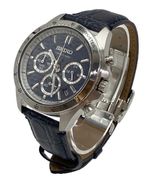 SEIKO（セイコー）SEIKO (セイコー) スピリット クロノグラフ 腕時計 ネイビーの古着・服飾アイテム
