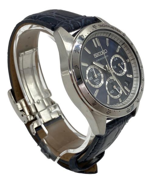 SEIKO（セイコー）SEIKO (セイコー) スピリット クロノグラフ 腕時計 ネイビーの古着・服飾アイテム