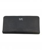 MICHAEL KORSマイケル・コース）の古着「COOPER サフィアーノ レザー ジップアラウンド ウォレット 長財布」｜ブラック