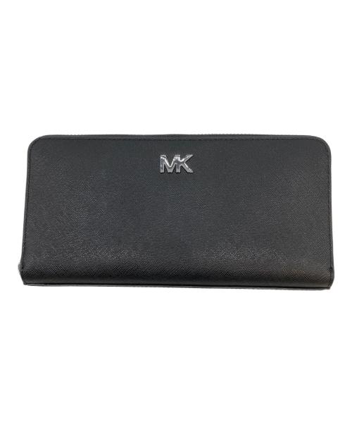 MICHAEL KORS（マイケル・コース）MICHAEL KORS (マイケル・コース) COOPER サフィアーノ レザー ジップアラウンド ウォレット 長財布 ブラックの古着・服飾アイテム