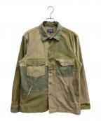 STUDIO D'ARTISANステュディオダルチザン）の古着「アーミーサープラスジャケット」｜カーキ