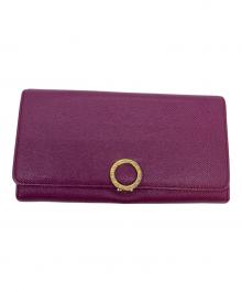 BVLGARI（ブルガリ）の古着「フラップ長財布」｜パープル