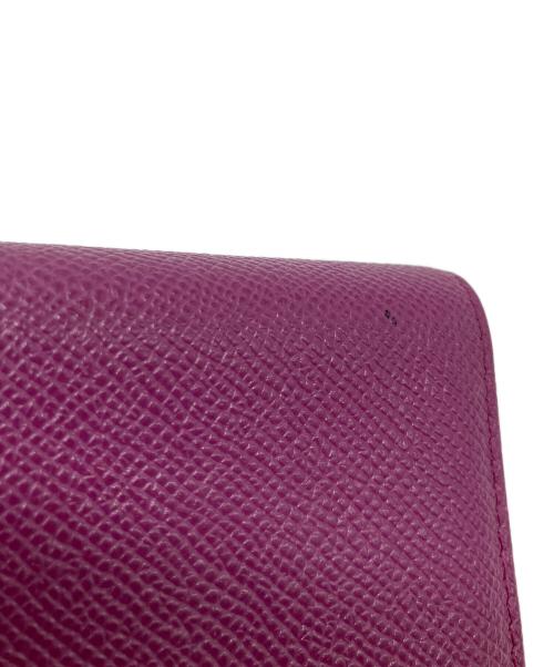 BVLGARI（ブルガリ）BVLGARI (ブルガリ) フラップ長財布 パープルの古着・服飾アイテム