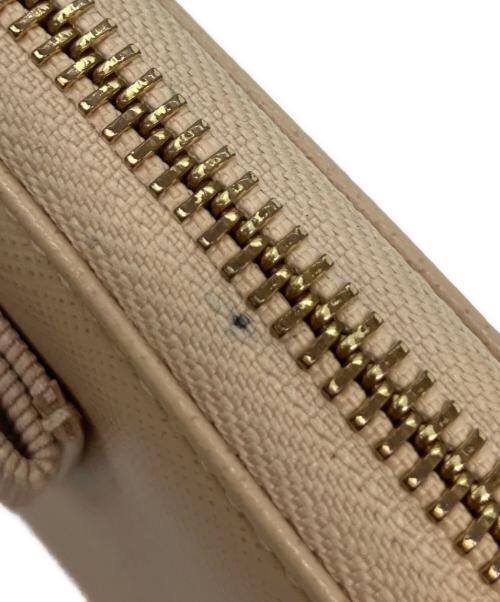 Salvatore Ferragamo（サルヴァトーレ フェラガモ）Salvatore Ferragamo (サルヴァトーレ フェラガモ) ヴァラリボン 長財布 アイボリーの古着・服飾アイテム