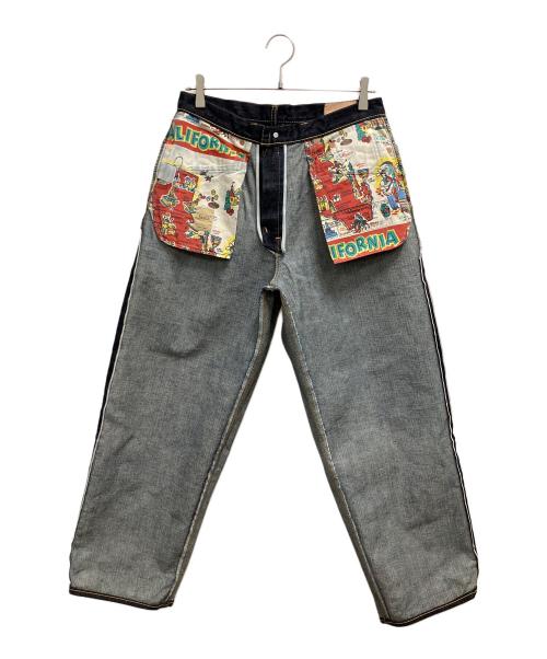 sanca（サンカ）sanca (サンカ) デニムパンツ インディゴ サイズ:SIZE Free（ウエスト80cm）の古着・服飾アイテム