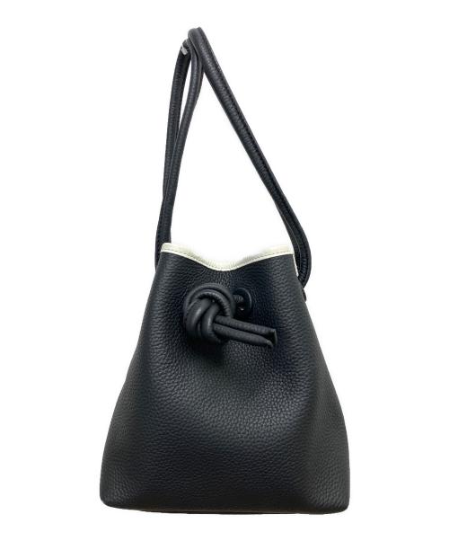 VASIC（ヴァジック）VASIC (ヴァジック) 巾着バッグ ブラック×ホワイトの古着・服飾アイテム