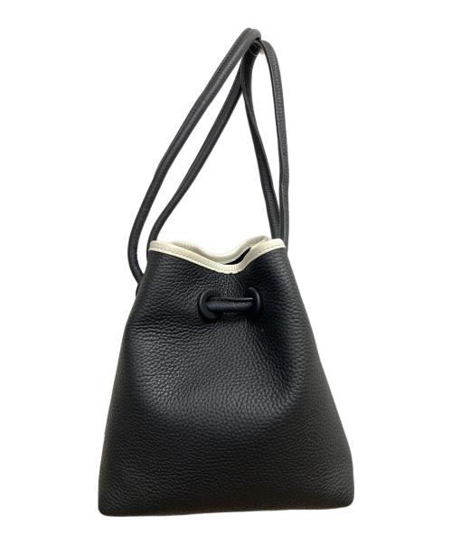 VASIC（ヴァジック）VASIC (ヴァジック) 巾着バッグ ブラック×ホワイトの古着・服飾アイテム