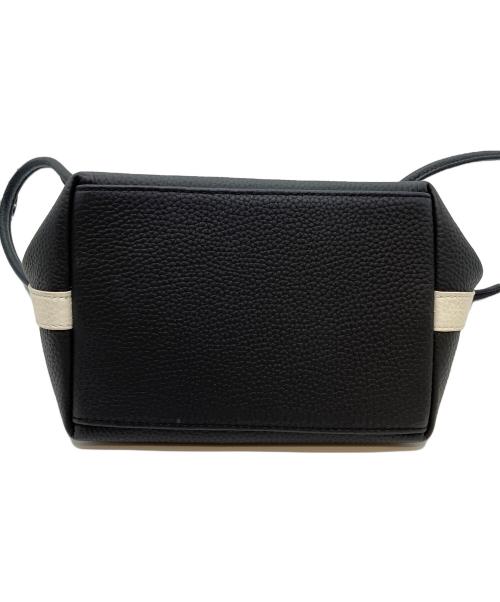 VASIC（ヴァジック）VASIC (ヴァジック) 巾着バッグ ブラック×ホワイトの古着・服飾アイテム