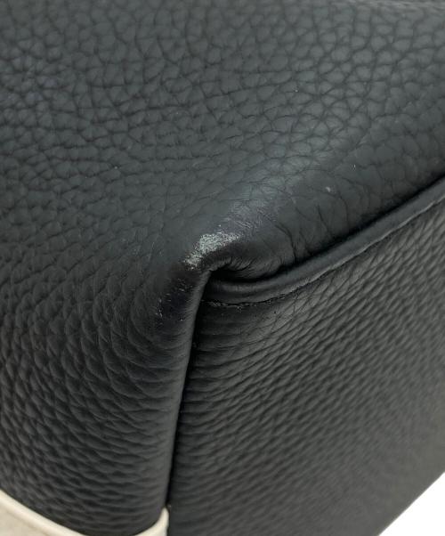 VASIC（ヴァジック）VASIC (ヴァジック) 巾着バッグ ブラック×ホワイトの古着・服飾アイテム