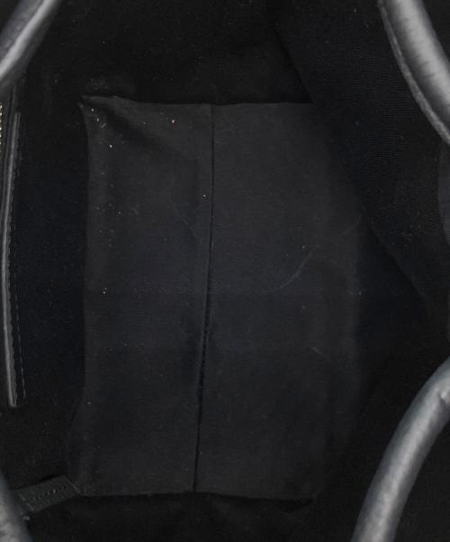 VASIC（ヴァジック）VASIC (ヴァジック) 巾着バッグ ブラック×ホワイトの古着・服飾アイテム