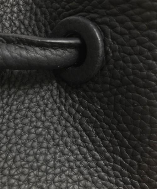 VASIC（ヴァジック）VASIC (ヴァジック) 巾着バッグ ブラック×ホワイトの古着・服飾アイテム