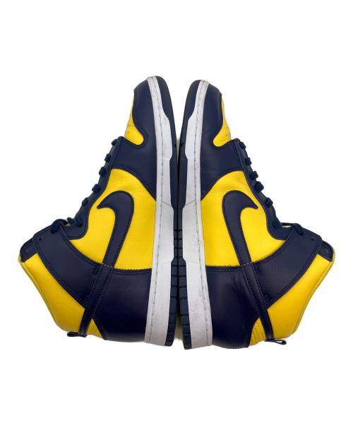 NIKE（ナイキ）NIKE (ナイキ) Dunk High Retro SE イエロー×ネイビー サイズ:SIZE 30cmの古着・服飾アイテム