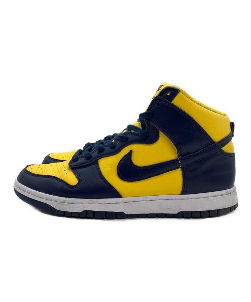 NIKE（ナイキ）NIKE (ナイキ) Dunk High Retro SE イエロー×ネイビー サイズ:SIZE 30cmの古着・服飾アイテム
