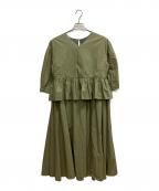 house of lotusハウスオブロータス）の古着「半袖ワンピース」｜グリーン