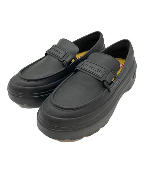 HUNTER（ハンター）HUNTER (ハンター) リファインド エクスプローラー フラットフォーム ローファー ブラック サイズ:SIZE 26cmの古着・服飾アイテム