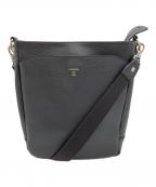 HERGOPOCHエルゴポック）の古着「エンボスレザー ベーシックショルダーバッグB5」｜ブラック