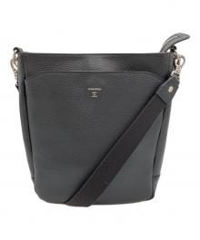 HERGOPOCH（エルゴポック）の古着「エンボスレザー ベーシックショルダーバッグB5」｜ブラック