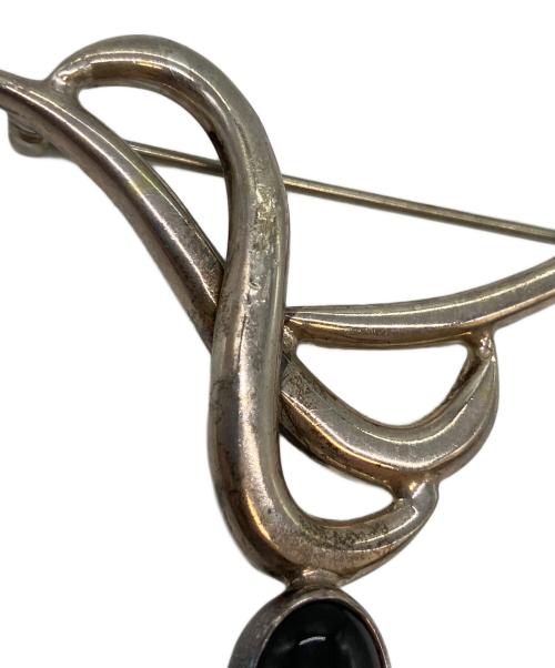 その他ブランド（ソノタブランド）その他ブランド (ソノタブランド) シルバー925ブローチ オニキスの古着・服飾アイテム