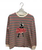 Hysteric Glamourヒステリックグラマー）の古着「VIXEN GIRL 長袖Tシャツ」｜トリコロールカラー