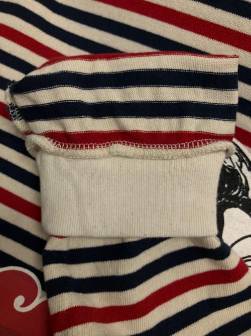 Hysteric Glamour（ヒステリックグラマー）Hysteric Glamour (ヒステリックグラマー) VIXEN GIRL 長袖Tシャツ トリコロールカラー サイズ:SIZE Mの古着・服飾アイテム