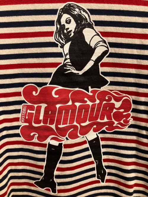 Hysteric Glamour（ヒステリックグラマー）Hysteric Glamour (ヒステリックグラマー) VIXEN GIRL 長袖Tシャツ トリコロールカラー サイズ:SIZE Mの古着・服飾アイテム