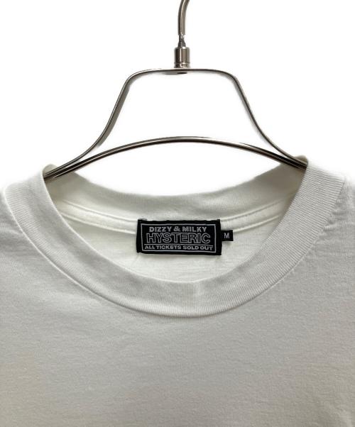 Hysteric Glamour（ヒステリックグラマー）Hysteric Glamour (ヒステリックグラマー) KEEP MUSIC 長袖Tシャツ ホワイト×レッド サイズ:SIZE Mの古着・服飾アイテム