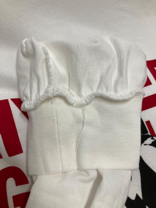 Hysteric Glamour（ヒステリックグラマー）Hysteric Glamour (ヒステリックグラマー) KEEP MUSIC 長袖Tシャツ ホワイト×レッド サイズ:SIZE Mの古着・服飾アイテム