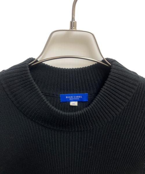 BLUE LABEL CRESTBRIDGE（ブルーレーベルクレストブリッジ）BLUE LABEL CRESTBRIDGE (ブルーレーベルクレストブリッジ) 長袖ワンピース ブラック×ベージュ サイズ:SIZE Mの古着・服飾アイテム