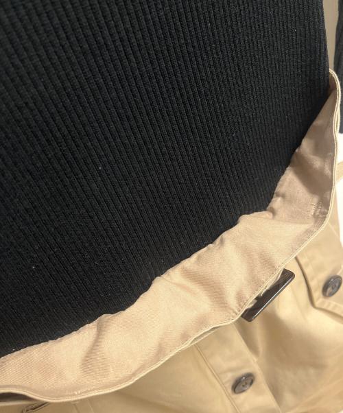 BLUE LABEL CRESTBRIDGE（ブルーレーベルクレストブリッジ）BLUE LABEL CRESTBRIDGE (ブルーレーベルクレストブリッジ) 長袖ワンピース ブラック×ベージュ サイズ:SIZE Mの古着・服飾アイテム