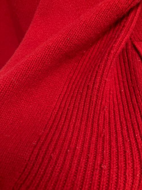 POLO RALPH LAUREN（ポロ・ラルフローレン）POLO RALPH LAUREN (ポロ・ラルフローレン) ジップアップニット　カーディガン レッド サイズ:SIZE Sの古着・服飾アイテム