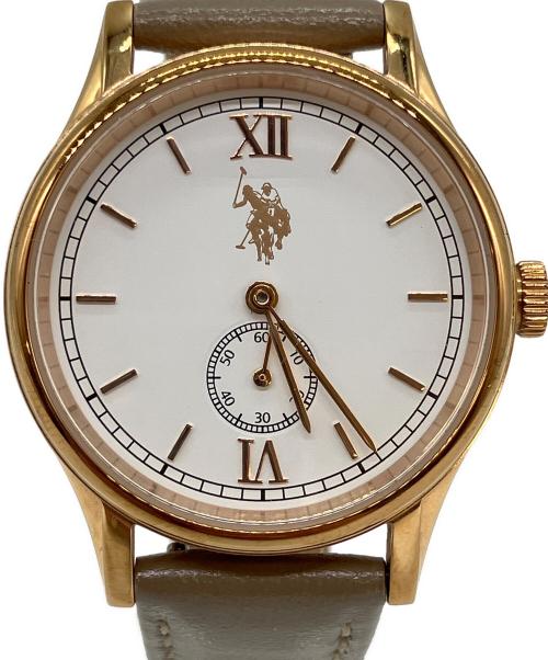 U.S POLO ASSN（ユーエスポロアッスン）U.S POLO ASSN (ユーエスポロアッスン) 腕時計 ホワイトの古着・服飾アイテム