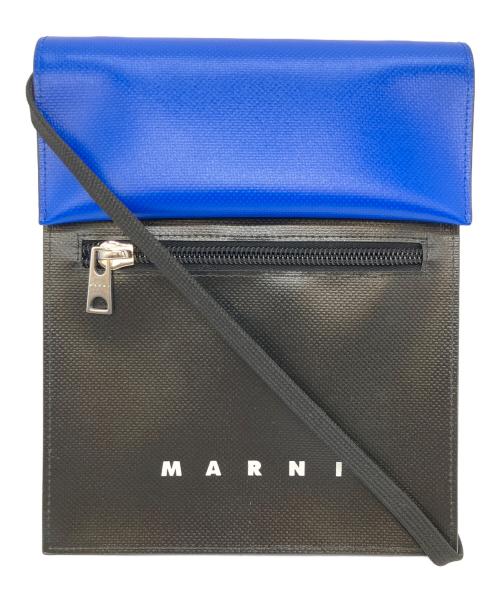 MARNI（マルニ）MARNI (マルニ) Tribeca　ショルダーバッグ ブラック×ブルーの古着・服飾アイテム