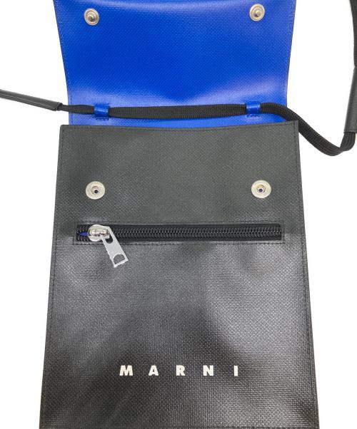 MARNI（マルニ）MARNI (マルニ) Tribeca　ショルダーバッグ ブラック×ブルーの古着・服飾アイテム