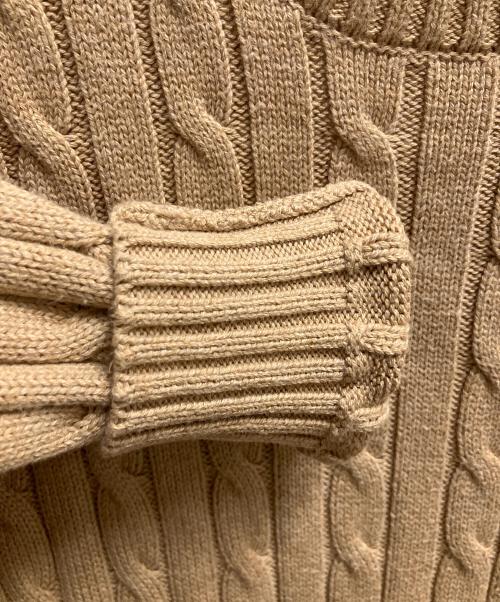 POLO RALPH LAUREN（ポロ・ラルフローレン）POLO RALPH LAUREN (ポロ・ラルフローレン) 厚手ニット ベージュ サイズ:SIZE XSの古着・服飾アイテム