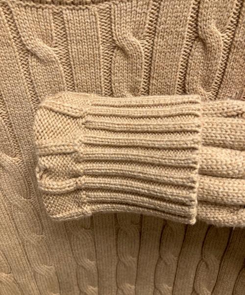 POLO RALPH LAUREN（ポロ・ラルフローレン）POLO RALPH LAUREN (ポロ・ラルフローレン) 厚手ニット ベージュ サイズ:SIZE XSの古着・服飾アイテム