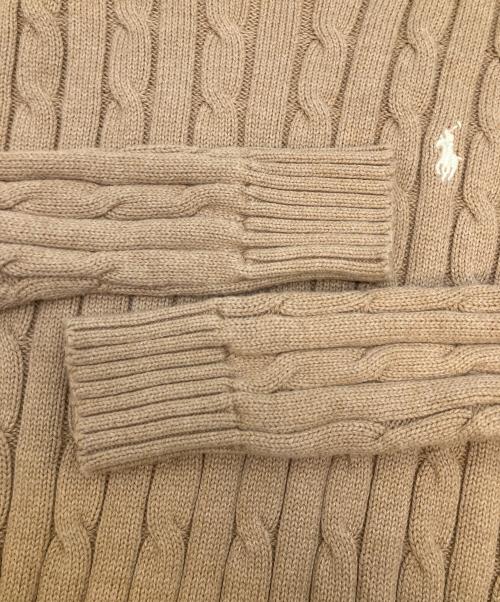 POLO RALPH LAUREN（ポロ・ラルフローレン）POLO RALPH LAUREN (ポロ・ラルフローレン) 厚手ニット ベージュ サイズ:SIZE XSの古着・服飾アイテム