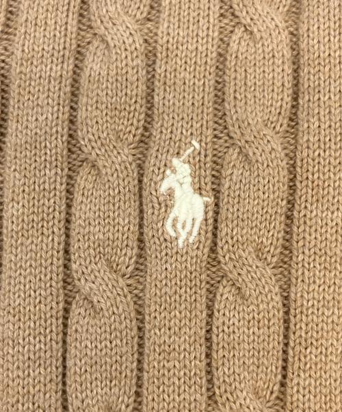 POLO RALPH LAUREN（ポロ・ラルフローレン）POLO RALPH LAUREN (ポロ・ラルフローレン) 厚手ニット ベージュ サイズ:SIZE XSの古着・服飾アイテム