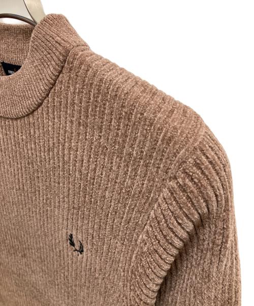 FRED PERRY（フレッドペリー）FRED PERRY (フレッドペリー) 厚手ニット ブラウン サイズ:SIZE Mの古着・服飾アイテム