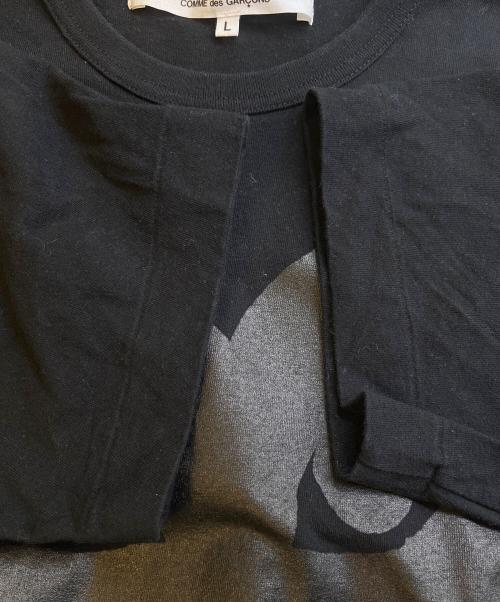 PLAY COMME des GARCONS（プレイコムデギャルソン）PLAY COMME des GARCONS (プレイコムデギャルソン) 半袖カットソー ブラック サイズ:SIZE Lの古着・服飾アイテム