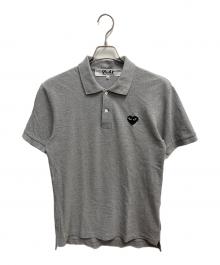 PLAY COMME des GARCONS（プレイコムデギャルソン）の古着「半袖ポロシャツ」｜グレー