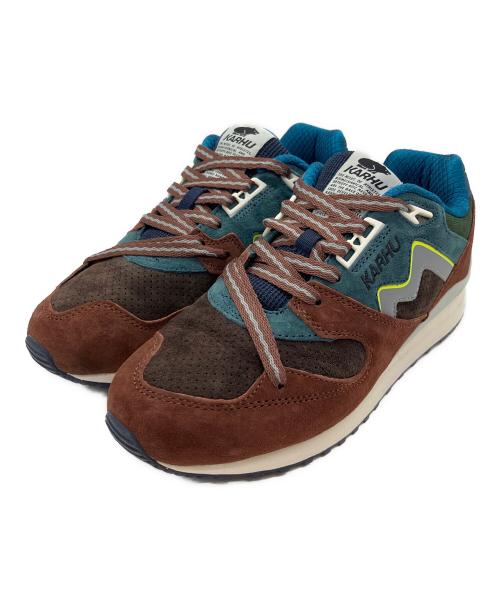 KARHU（カルフ）KARHU (カルフ) ローカットスニーカー ブラウン×ブルー サイズ:SIZE 25.5cmの古着・服飾アイテム