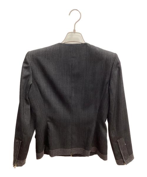 Mademoiselle Dior（マドモアゼル ディオール）Mademoiselle Dior (マドモアゼル ディオール) セットアップスーツ　スカートスーツ ブラック サイズ:ジャケットM /スカートＬの古着・服飾アイテム