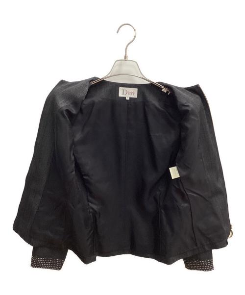 Mademoiselle Dior（マドモアゼル ディオール）Mademoiselle Dior (マドモアゼル ディオール) セットアップスーツ　スカートスーツ ブラック サイズ:ジャケットM /スカートＬの古着・服飾アイテム