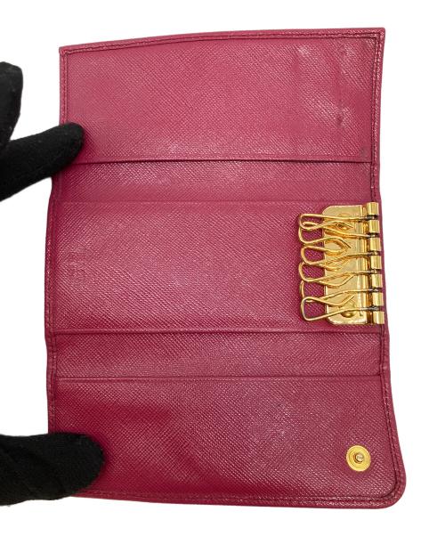 PRADA（プラダ）PRADA (プラダ) 6連キーケース ショッキングピンクの古着・服飾アイテム