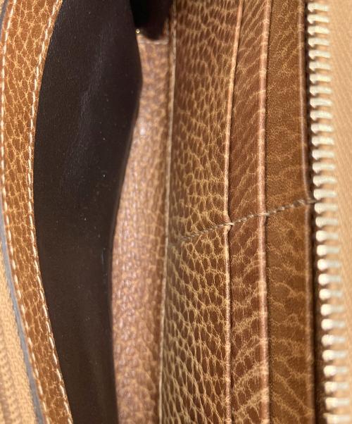 GUCCI（グッチ）GUCCI (グッチ) グッチシマ バンブー ラウンドファスナー長財布 ブラウンの古着・服飾アイテム