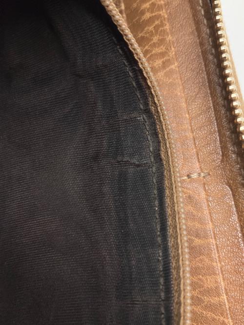 GUCCI（グッチ）GUCCI (グッチ) グッチシマ バンブー ラウンドファスナー長財布 ブラウンの古着・服飾アイテム