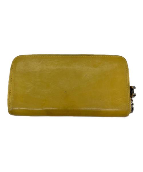 CHANEL（シャネル）CHANEL (シャネル) ラウンドファスナー長財布 イエローの古着・服飾アイテム