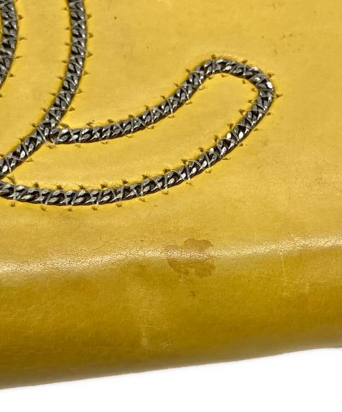 CHANEL（シャネル）CHANEL (シャネル) ラウンドファスナー長財布 イエローの古着・服飾アイテム